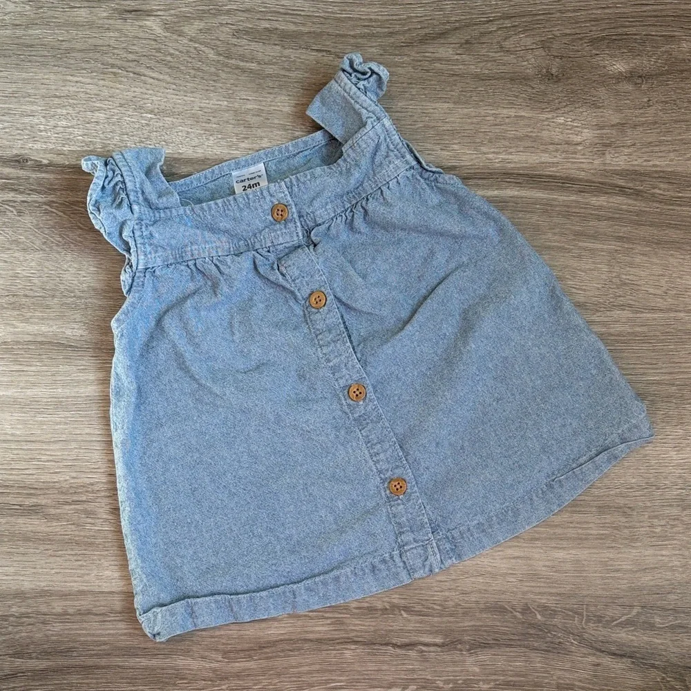Carter's baby girls denim top